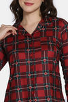 Zivame Mickey Mania Knit Poly Pyjama Set - Rio Red — thumbnail 5
